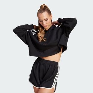 Adidas Adicolor Classics Cropped Hoodie Size Small